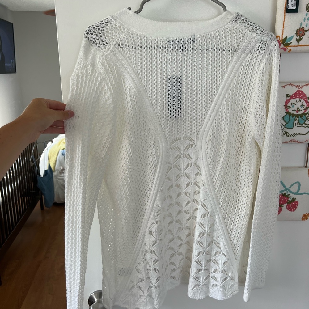 WHITE CARDIGAN - Picture 9 of 14